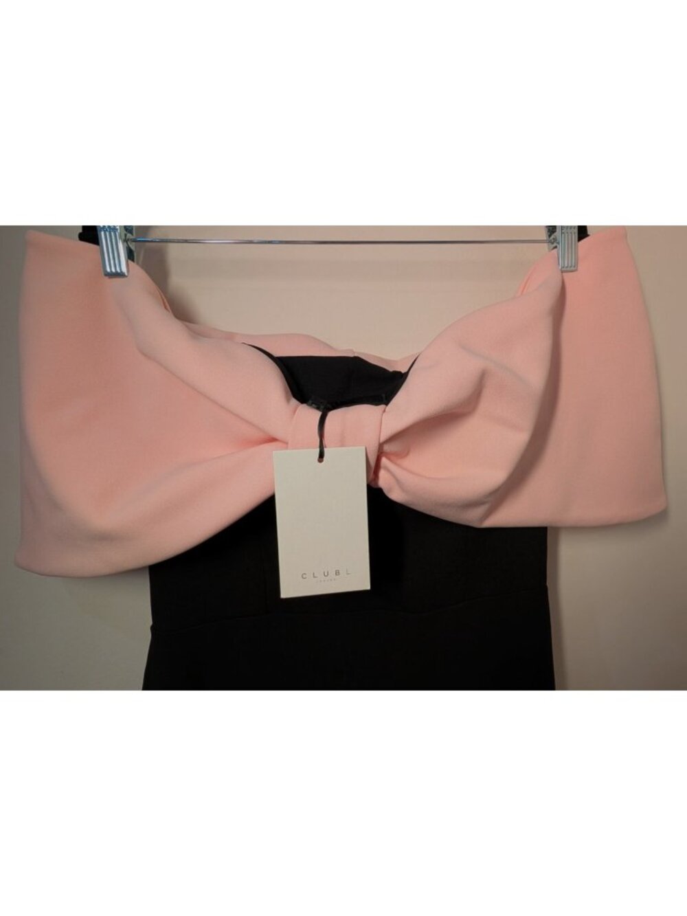 NEW Club L London Strapless Maxi Dress with Oversized Bow, Women Size US 8 - Picture 4 of 14